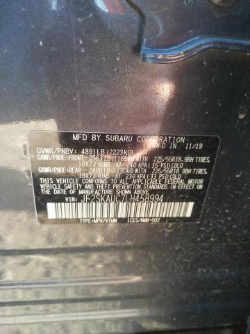 JF2SKAUC7LH458994 Subaru Forester Limited