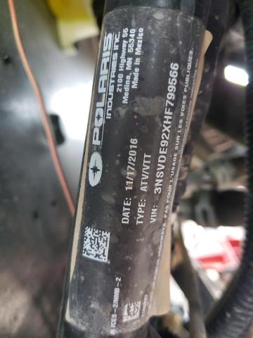 2017 POLARIS RZR - 3NSVDE92XHF799566