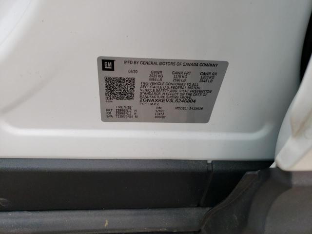 2020 CHEVROLET EQUINOX LT 2GNAXKEV3L6246804