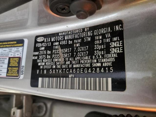 5XYKTCA60EG428415 KIA SORENTO LX