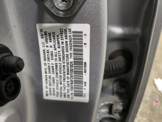 2015 HONDA CIVIC HYBR - 19XFB4F2XFE001824