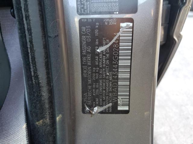 WBADT43443G028424 BMW 525 I Automatic