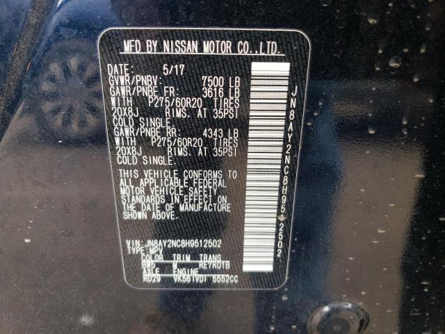 JN8AY2NC8H9512502 Nissan ARMADA SV