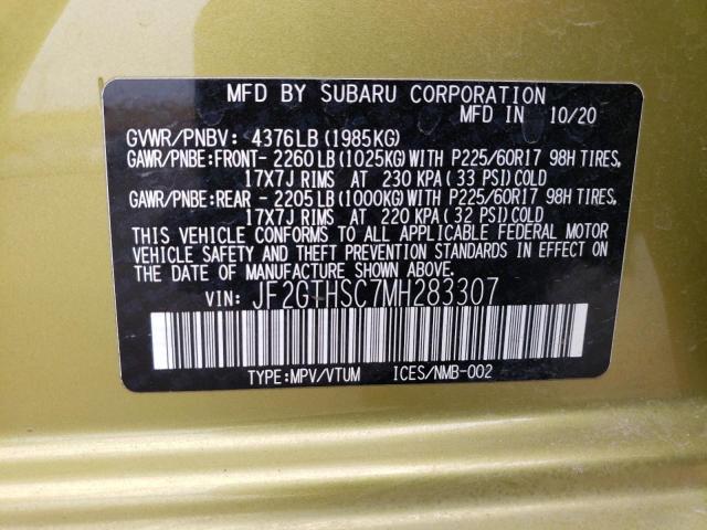 JF2GTHSC7MH283307 Subaru Crosstrek Sport
