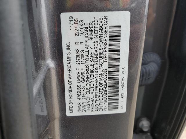 2020 ACURA TLX TECHNO - 19UUB3F42LA002582