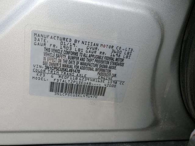 2019 NISSAN KICKS S 3N1CP5CU5KL491470