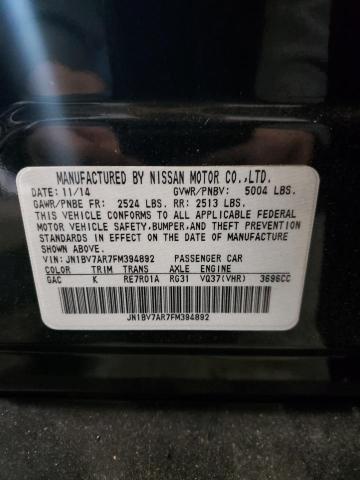 2015 INFINITI Q50 BASE - JN1BV7AR7FM394892