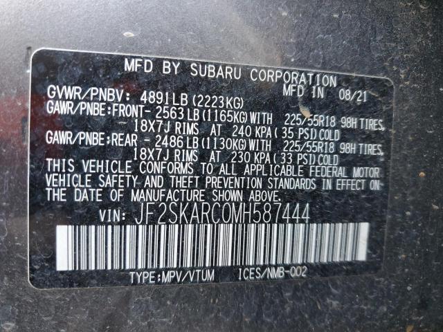 JF2SKARC0MH587444 Subaru Forester Sport