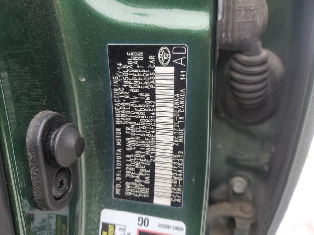 2015 TOYOTA COROLLA L 2T1BURHE4FC314542