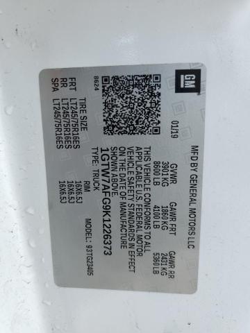 2019 GMC SAVANA G25 1GTW7AFG9K1226373