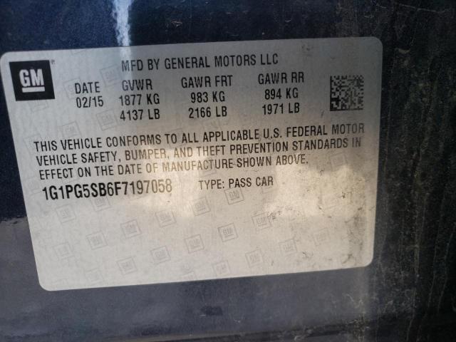 2015 CHEVROLET CRUZE LTZ - 1G1PG5SB6F7197058