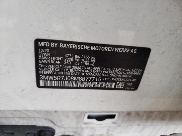 2021 BMW 330XI - 3MW5R7J08M8B77715