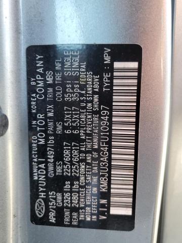 2015 HYUNDAI TUCSON LIM - KM8JU3AG4FU109497