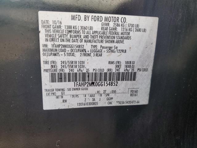 2016 FORD TAURUS POL - 1FAHP2MK0GG154852