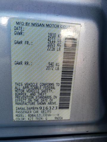 1N4AL3AP8FN916323 Nissan ALTIMA 2.5