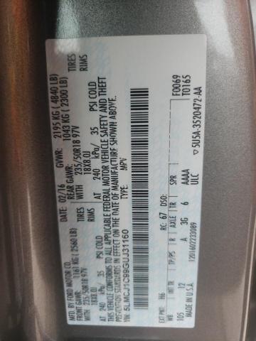 2016 LINCOLN MKC PREMIE - 5LMCJ1C99GUJ31160