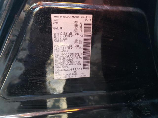 2019 NISSAN PATHFINDER 5N1DR2MN7KC653723