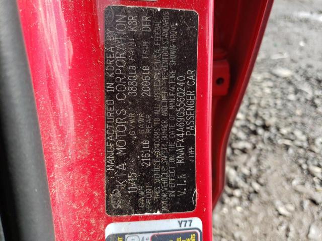 KNAFX4A69G5560240 KIA FORTE LX