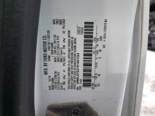 2019 FORD TRANSIT CO - NM0LS7E27K1401324