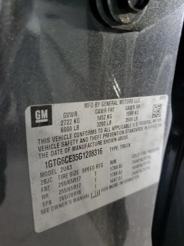 1GTG6CE35G1208316 GMC CANYON SLE