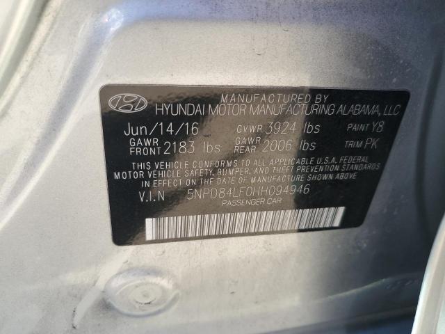 2017 HYUNDAI ELANTRA SE 5NPD84LF0HH094946