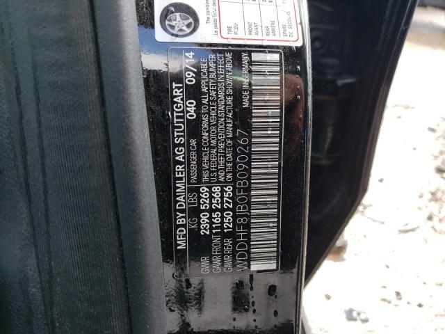 2015 MERCEDES-BENZ E WDDHF8JB0FB090267