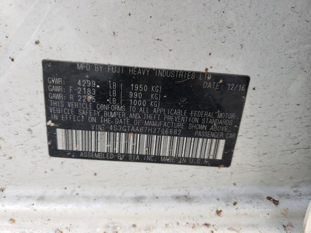 2017 SUBARU IMPREZA 4S3GTAA67H3706682