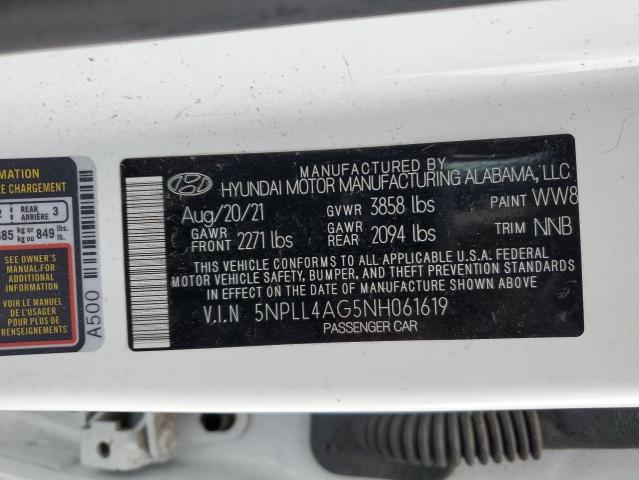 2022 HYUNDAI ELANTRA SE 5NPLL4AG5NH061619