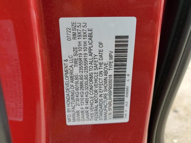 2023 HONDA ODYSSEY EL 5FNRL6H99PB005018
