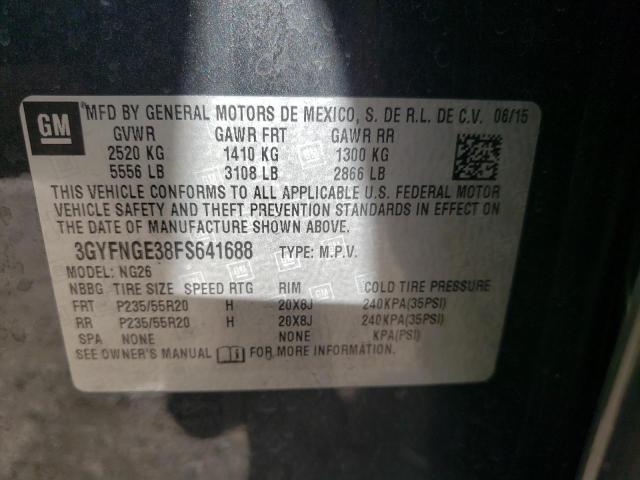 2015 CADILLAC SRX PREMIU 3GYFNGE38FS641688