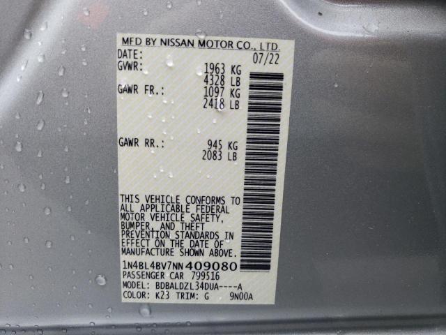1N4BL4BV7NN409080 Nissan ALTIMA S