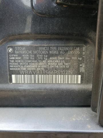 WBAVB33566PS10219 BMW 330 I