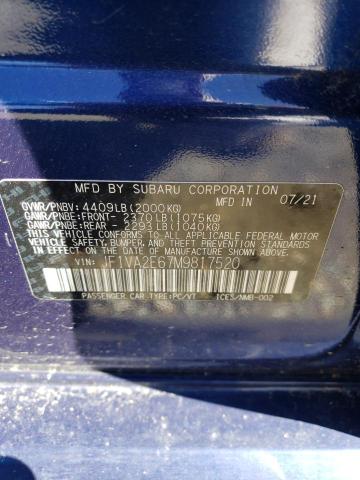 2021 SUBARU WRX STI JF1VA2E67M9817520