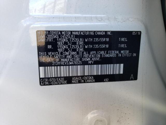 2018 TOYOTA RAV4 LIMIT 2T3YFREV3JW476525