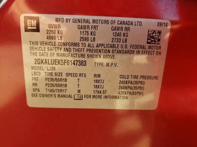 2015 GMC TERRAIN DE - 2GKALUEK5F6147383