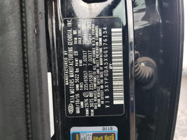 5XYPGDA5XGG176134 KIA SORENTO LX