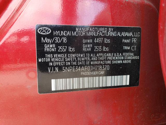 2018 HYUNDAI SONATA SPO 5NPE34AF0JH718370