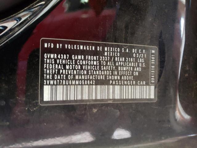 2021 VOLKSWAGEN JETTA GLI 3VW6T7BU6MM058642