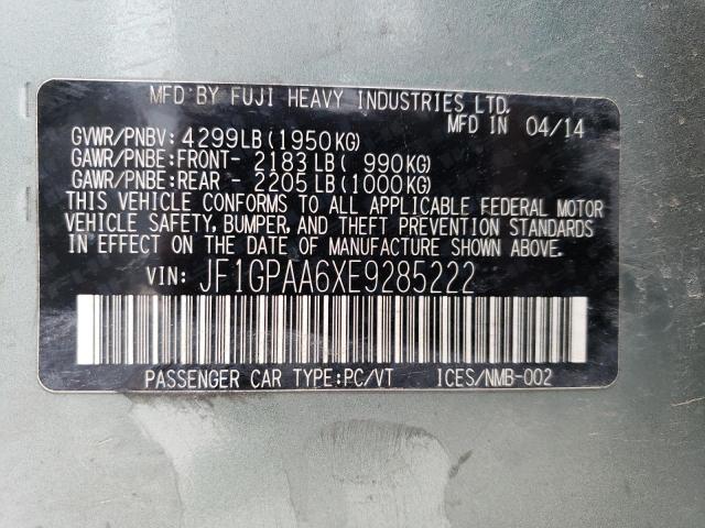 JF1GPAA6XE9285222 Subaru Impreza