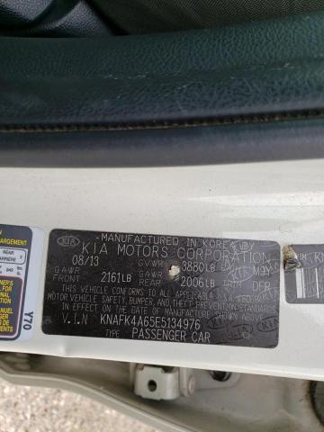 KNAFK4A65E5134976 KIA FORTE LX