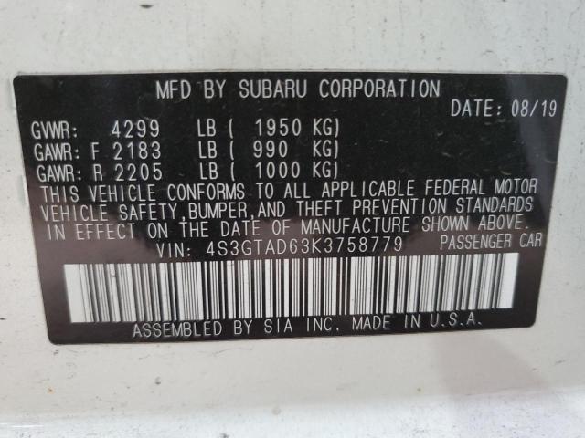 4S3GTAD63K3758779 Subaru Impreza Premium