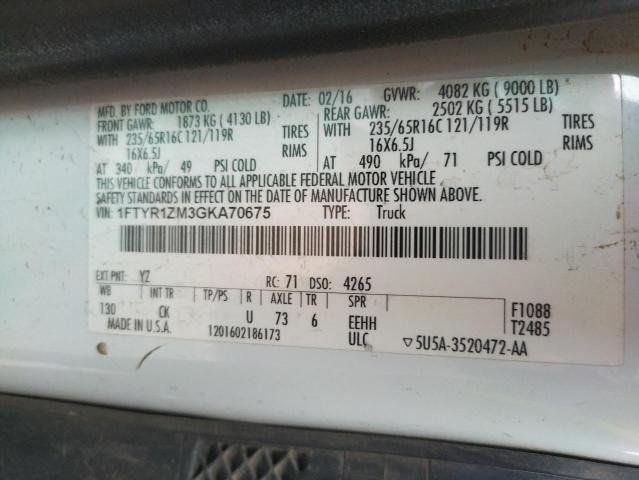 2016 FORD TRANSIT T- - 1FTYR1ZM3GKA70675