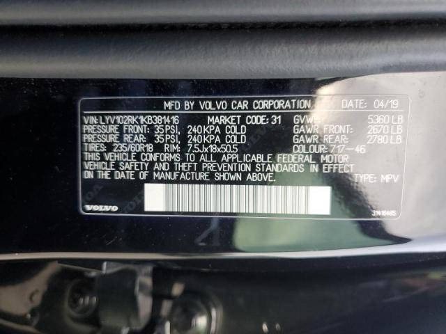 2019 VOLVO XC60 T5 - LYV102RK1KB381416