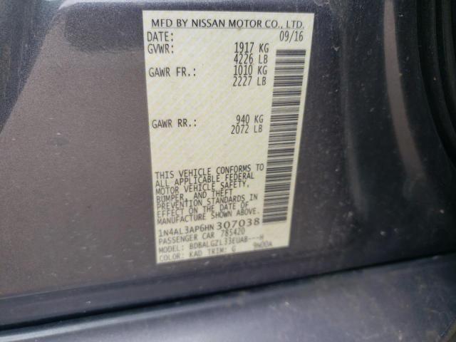 2017 NISSAN ALTAMA - 1N4AL3AP6HN307038