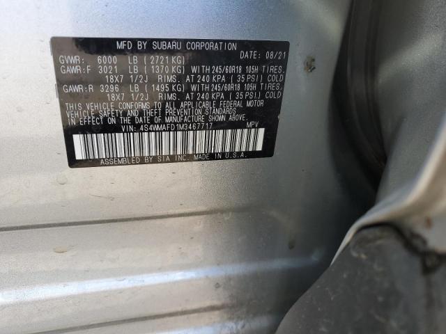 2021 SUBARU ASCENT PRE - 4S4WMAFD1M3467717