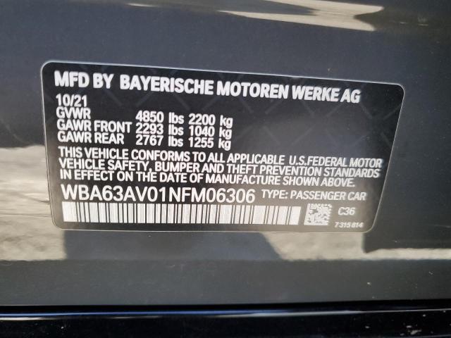 WBA63AV01NFM06306 BMW 430i Gran Coupe