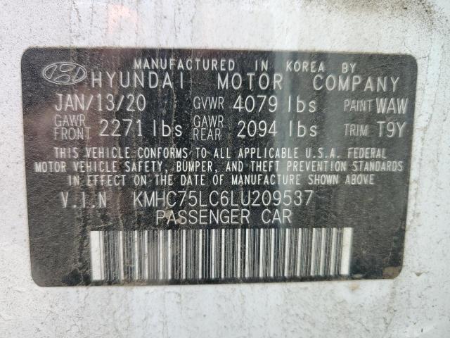 KMHC75LC6LU209537 Hyundai IONIQ SE