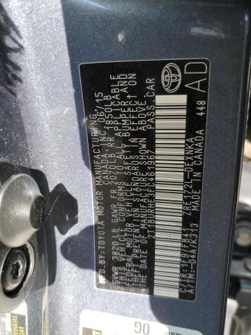 2015 TOYOTA COROLLA L 2T1BURHE3FC461967