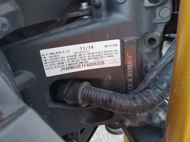2015 YAMAHA FZ09 JYARN33E1FA006325