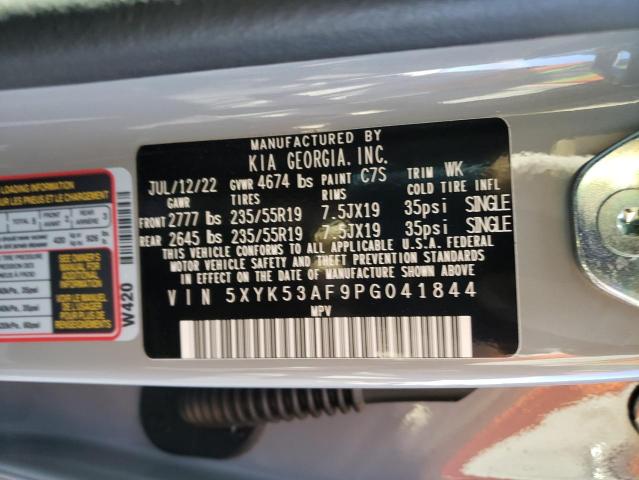 5XYK53AF9PG041844 KIA Sportage Sx Prestige